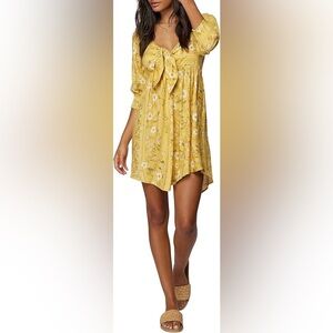 O’Neill Mindy Short Dress in Mimosa - Size S